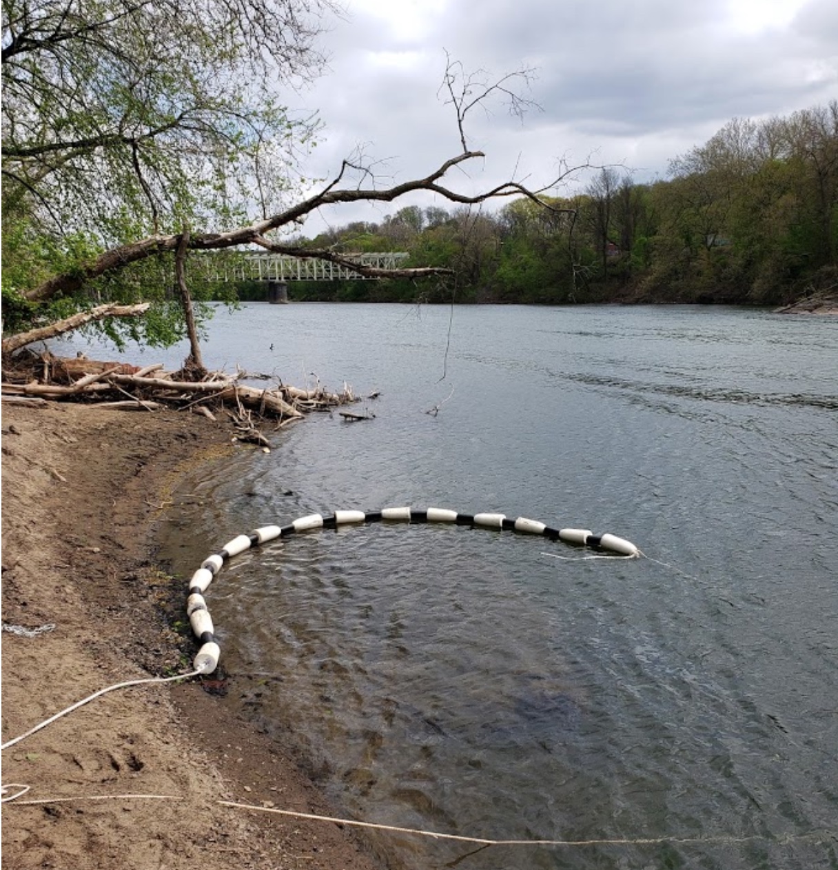The watergoat prototype on the river