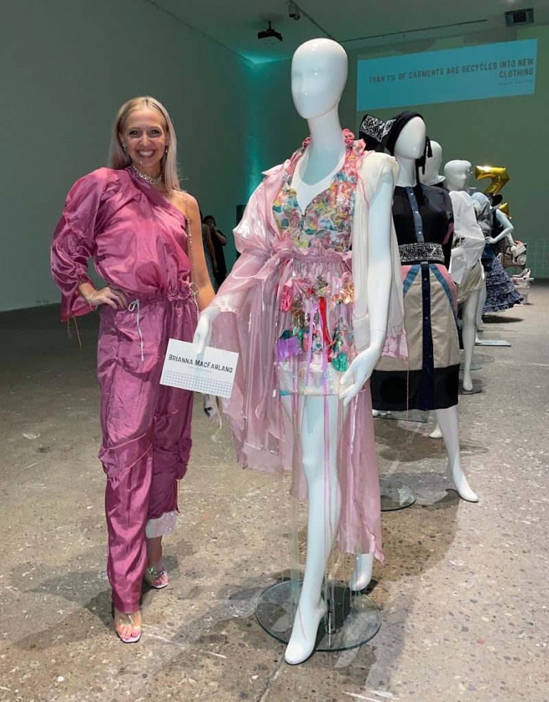 Brianna MacFarland wearing her designs
