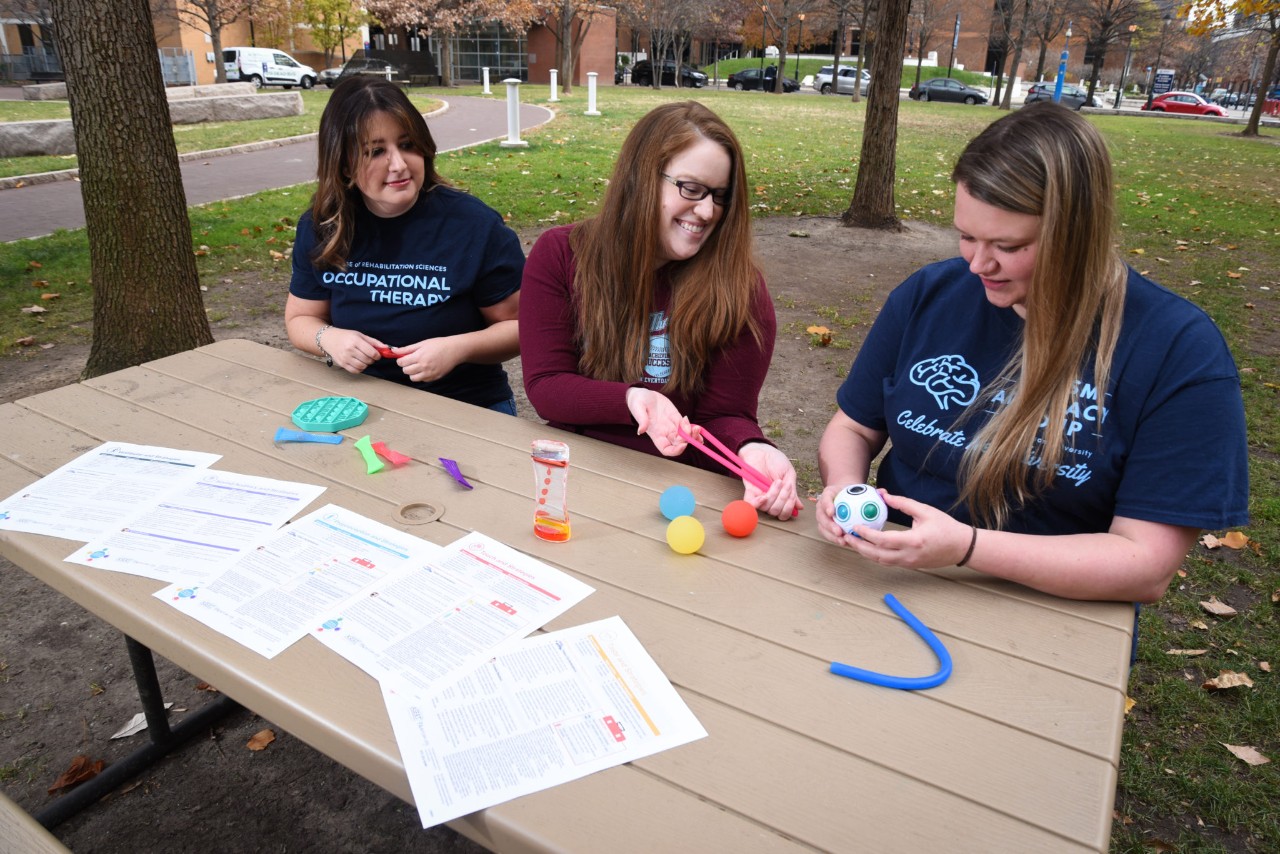Project Justice Members with fidgets