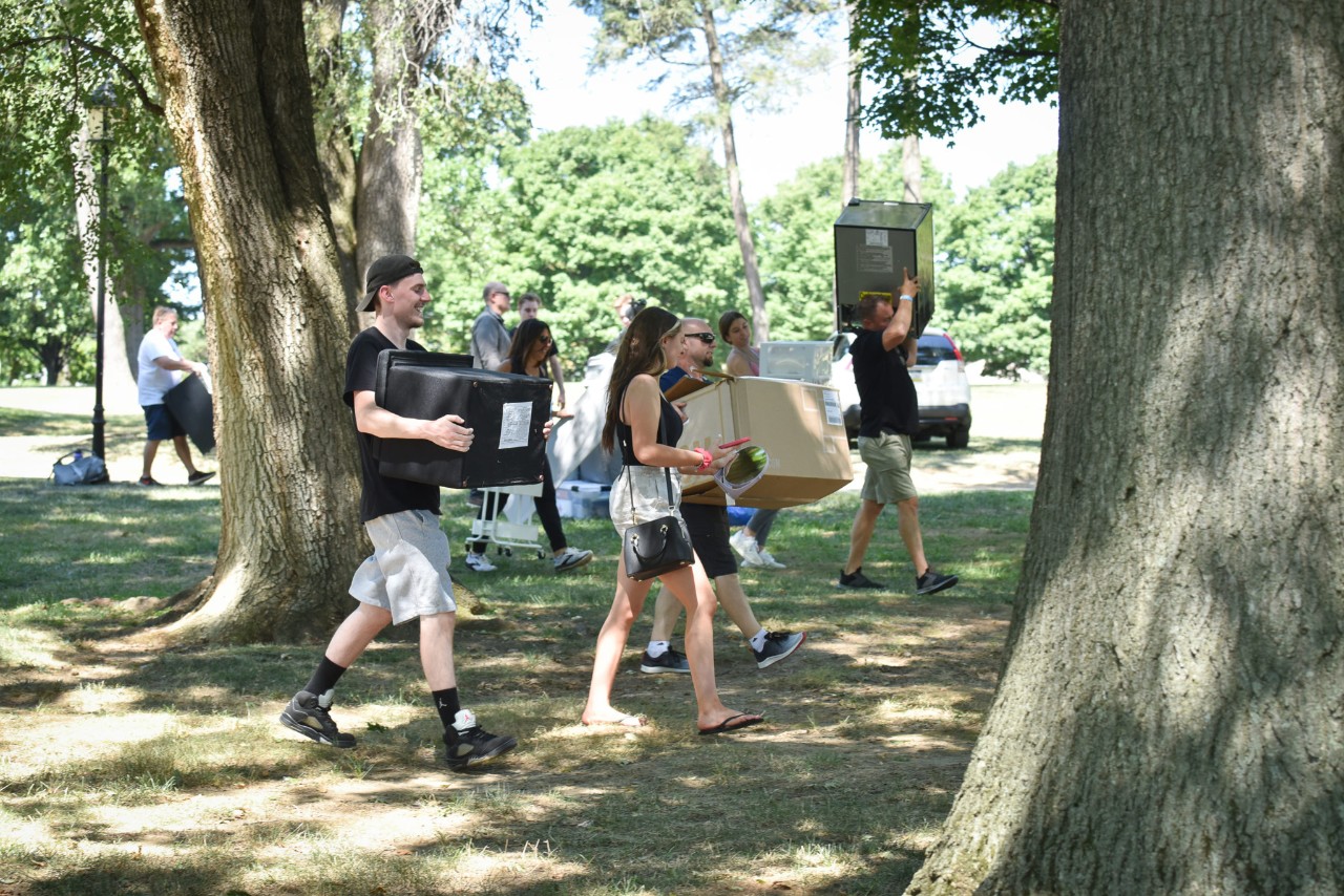 Scenes from convocation and move-in day