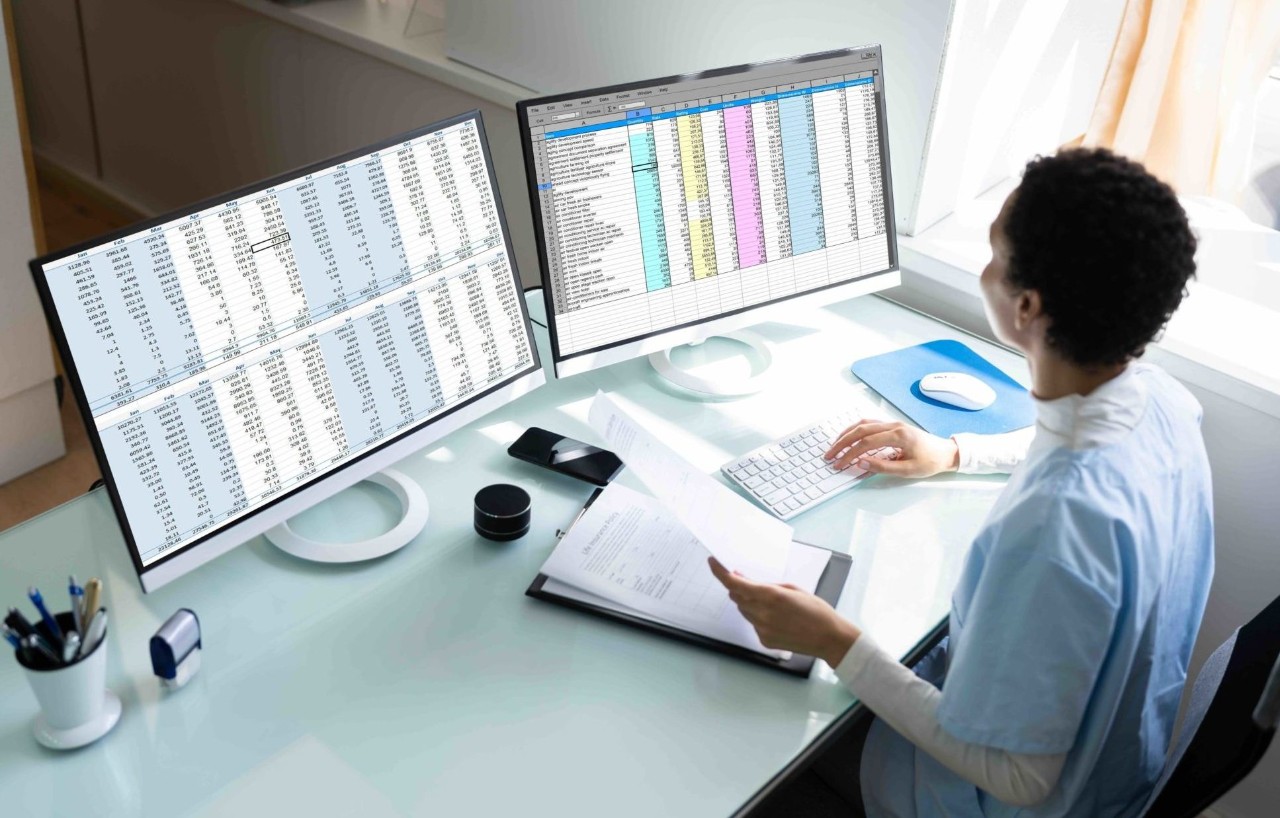 Person doing medical coding