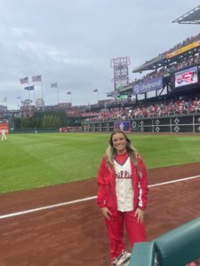 Cayla Kalani on the field