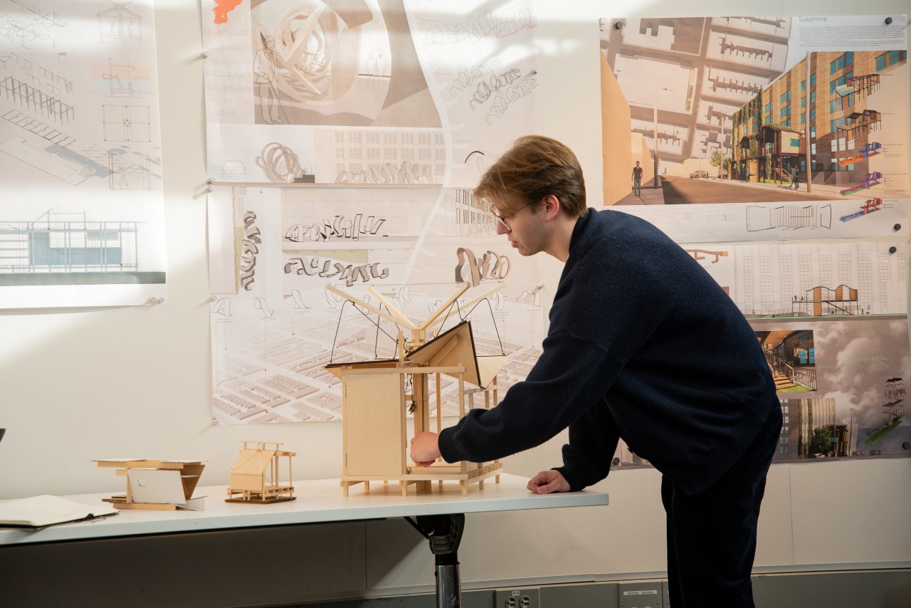 Student presents their project
