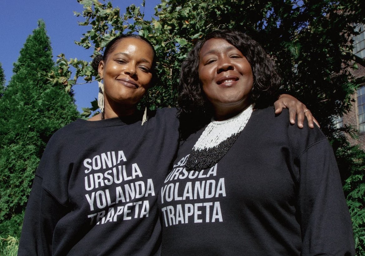 Jefferson artists-in-residence Yolanda Wisher and Trapeta Mayson.