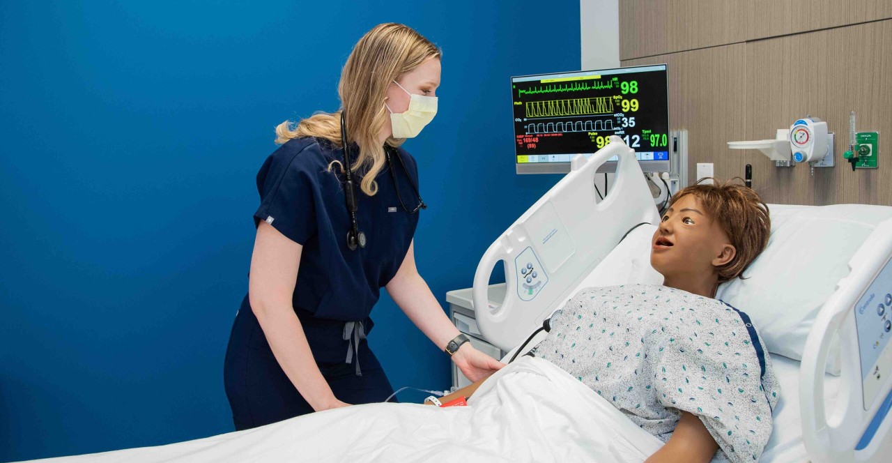 Nursing student Donna Hendrickson
