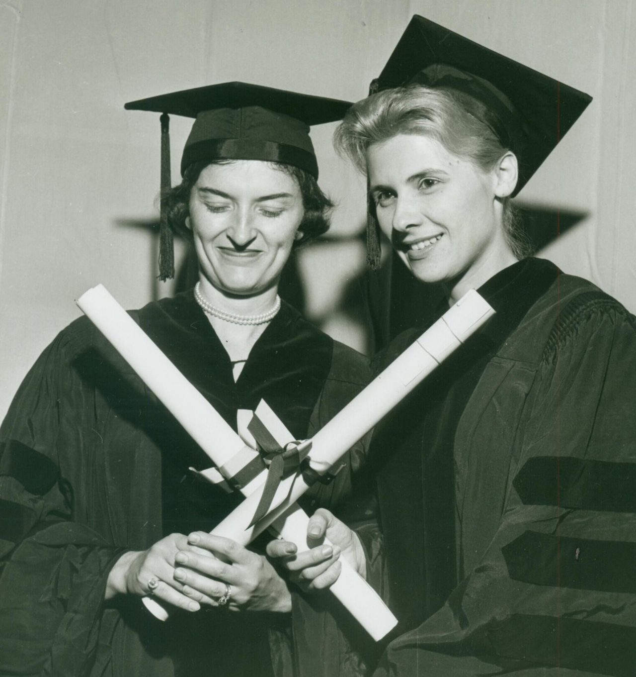 Dr. Nancy Szwec Czarnecki and Dr. Amilu Stewart at their commencement