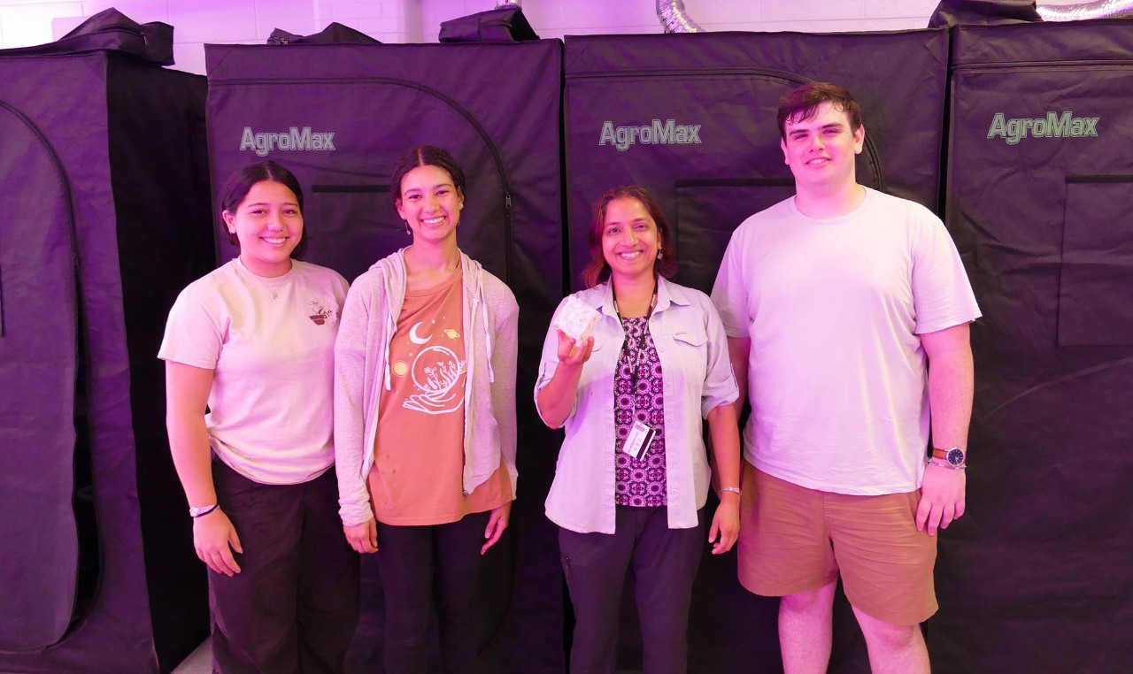 (From left to right: Manni Zhang, Tanisha Rutledge, Radika Bhaskar, Benjamin Ellenbecker)