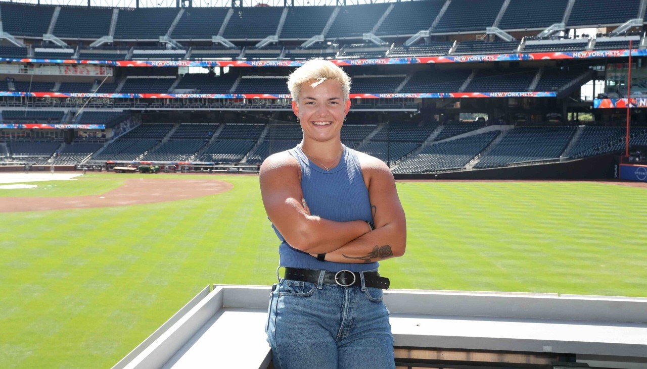 Alum Quinn Haba at Citi Field