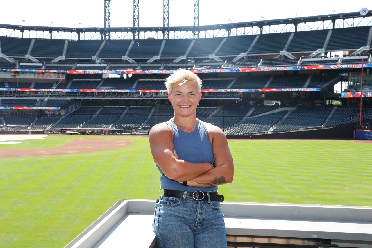 Alum Quinn Haba at Citi Field