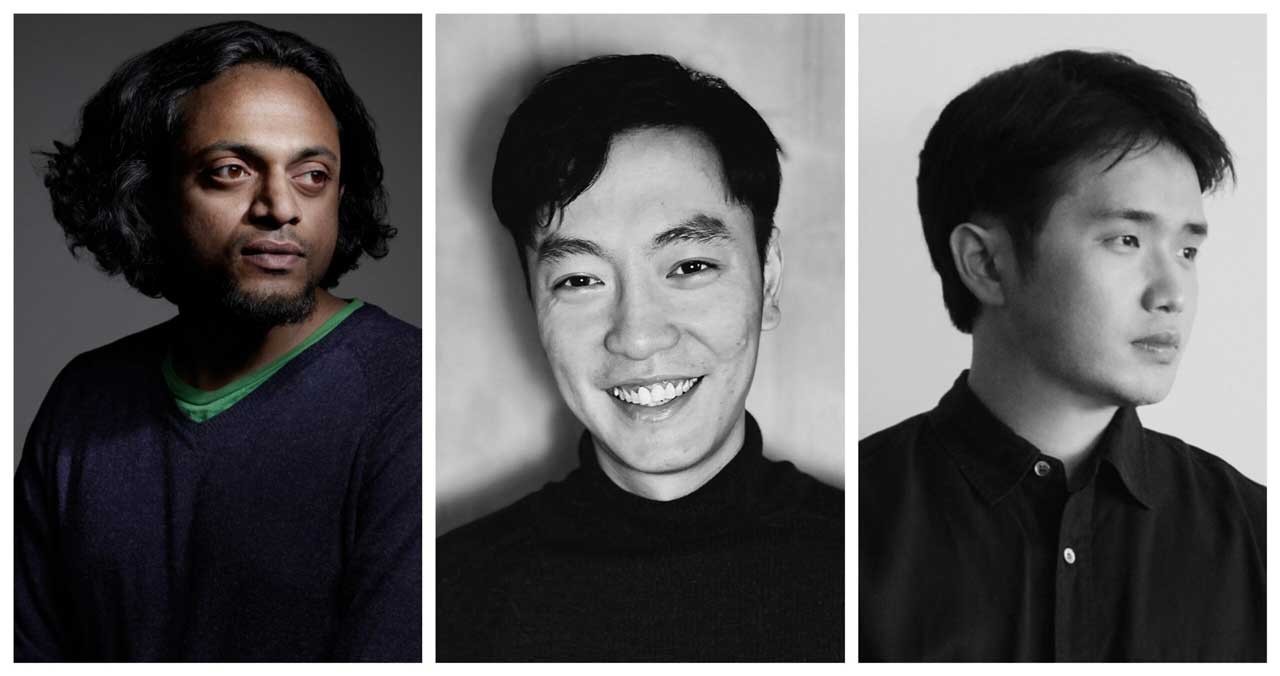 Dr. Shajay Bhooshan, Taizhong Chen and Jianfei Chu (left-right) teach the new studio developed in collaboration with Jefferson’s Dr. Edgar Stach and Barbara Klinkhammer.