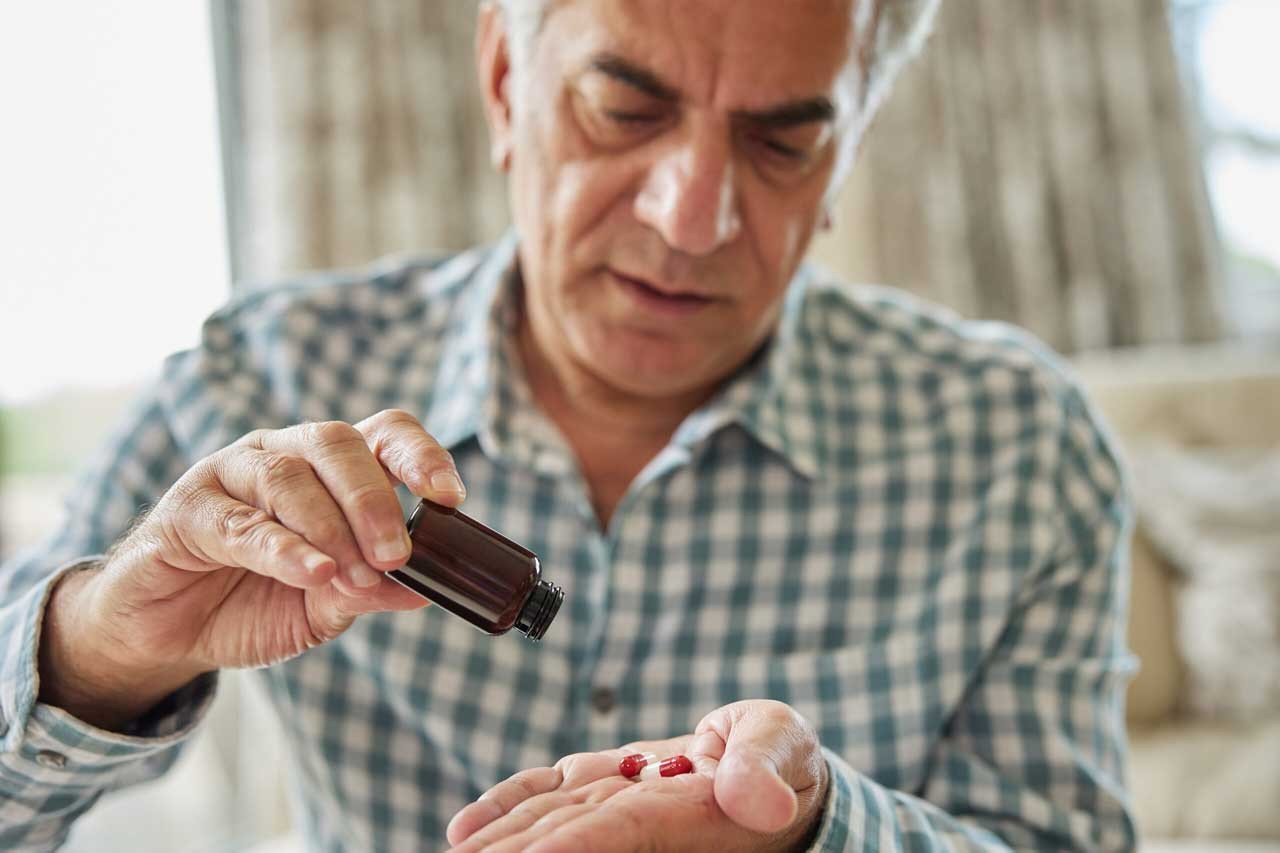 Nexus man taking prescription