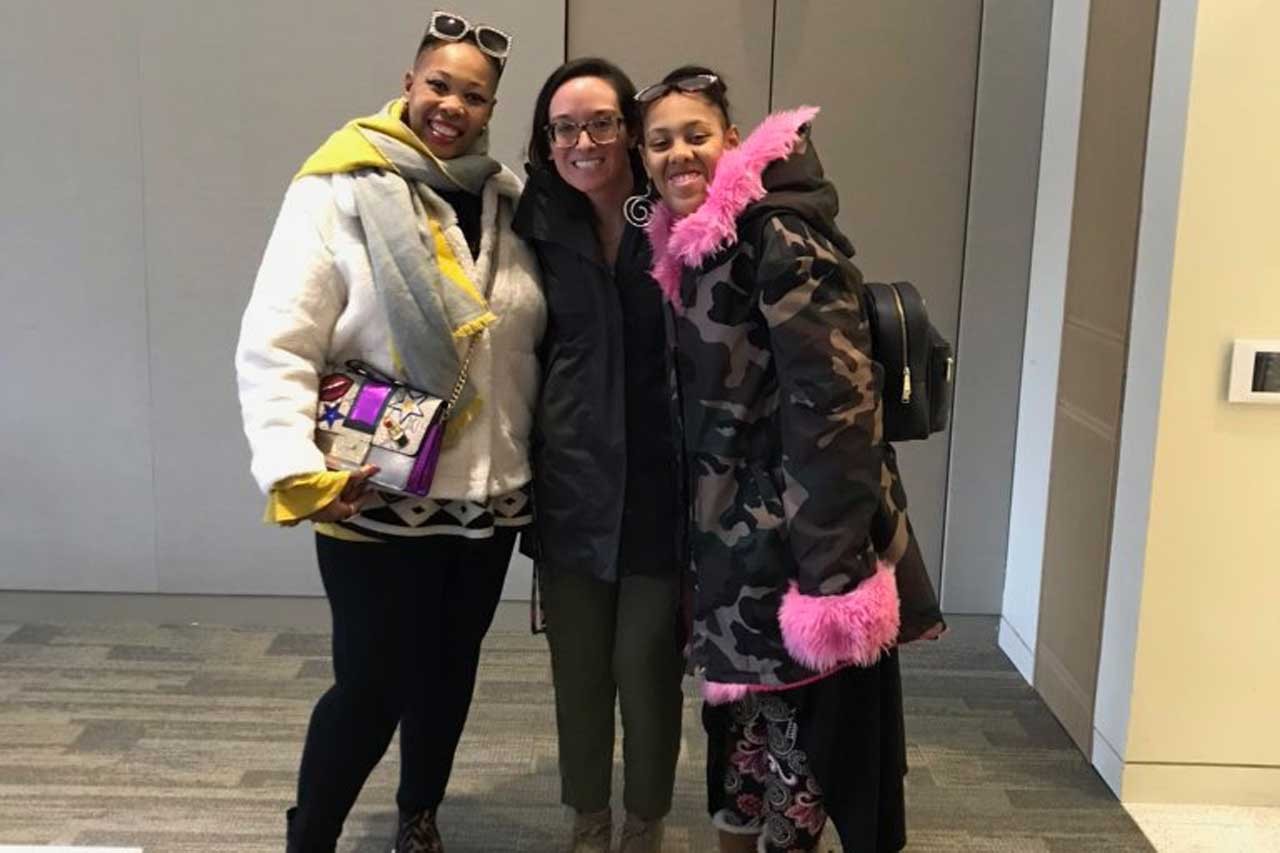 Lynette Medley, Dr. Casola and Nya McGlone