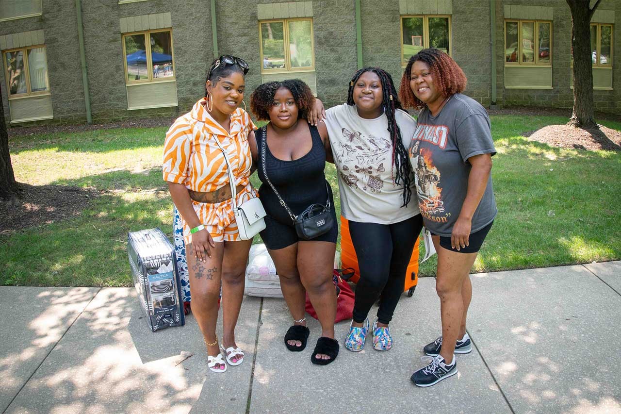 student Keisha-Lee Haughton, East Falls Move in Day 2024