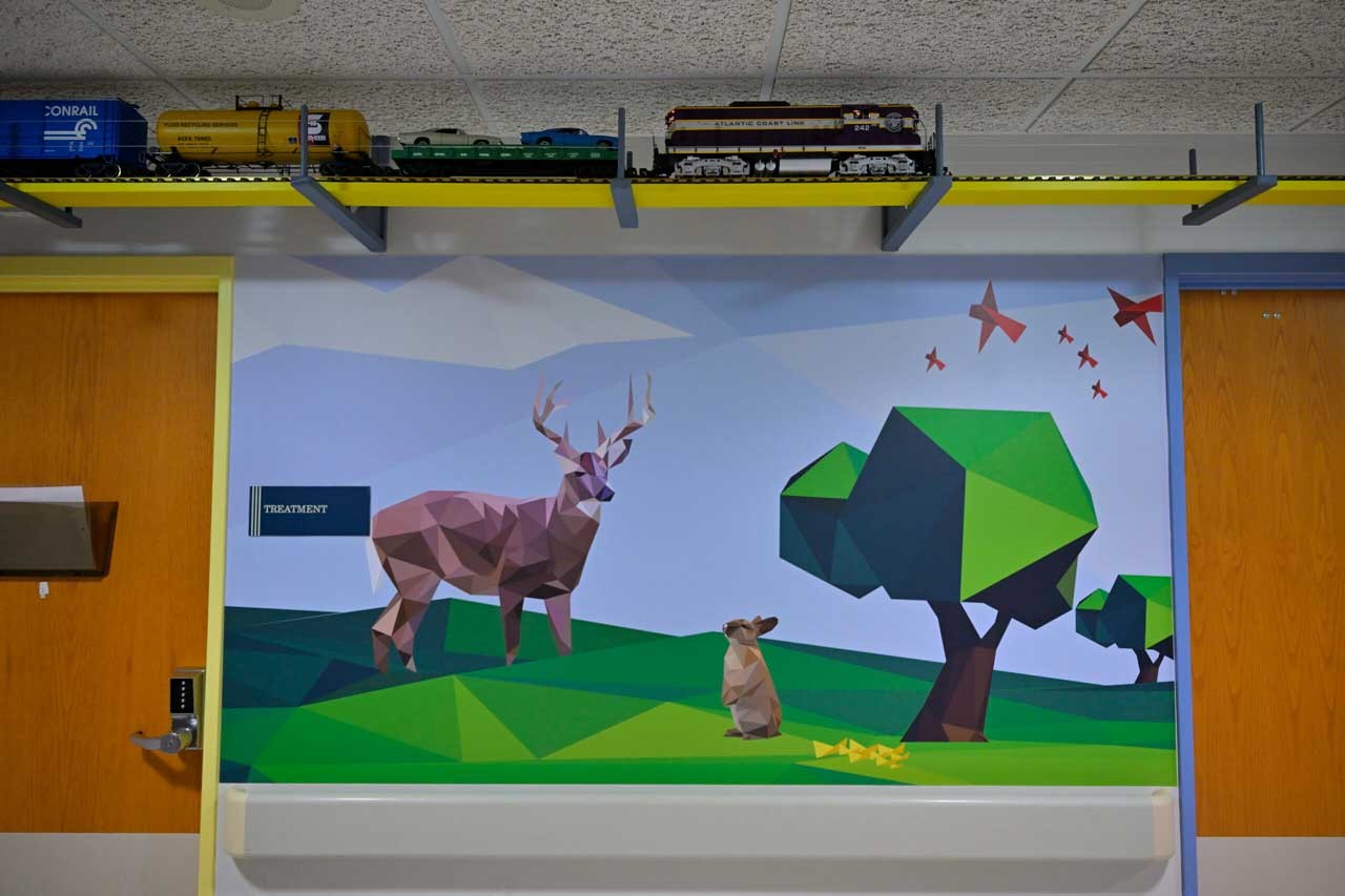 nature themed mural 