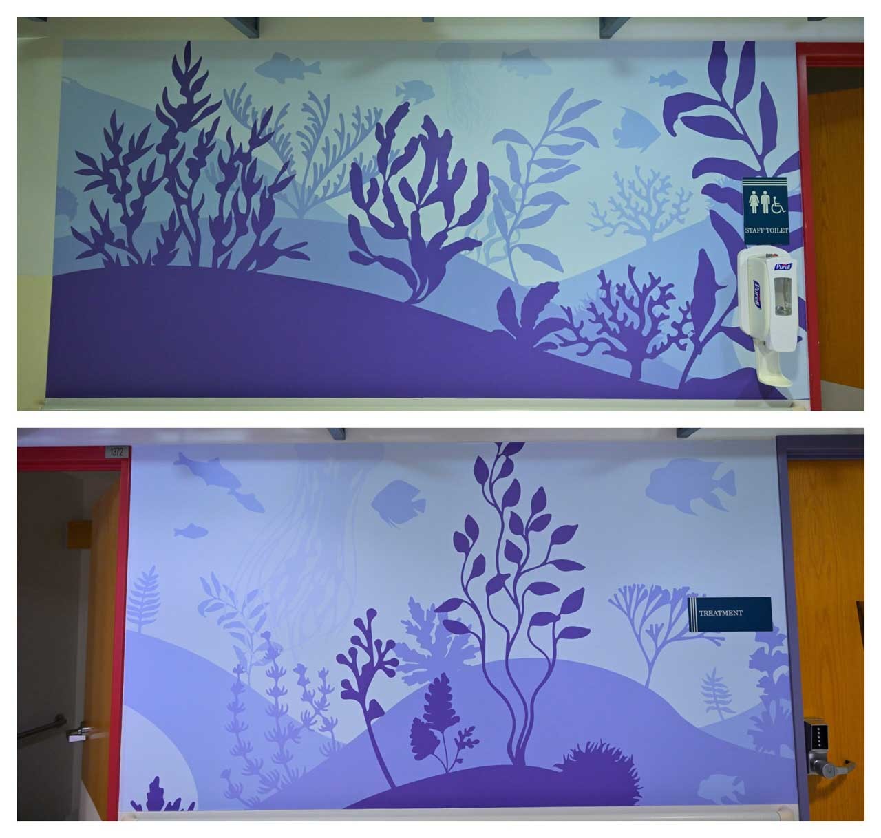 under the sea mural