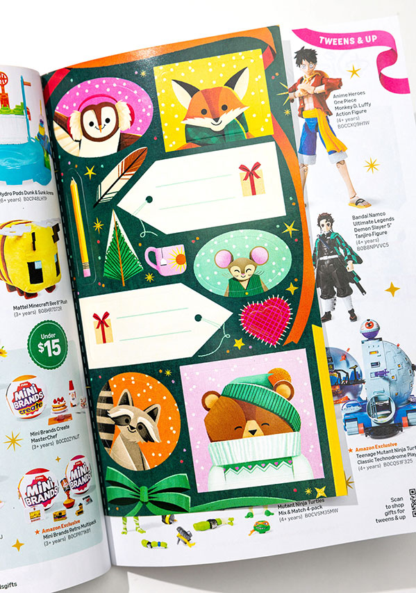 Jefferson grad Laura Moyer illustrated the forest friends of Bear, Owl, Mouse, Fox and Racoon as they go on whimsical holiday adventures together.