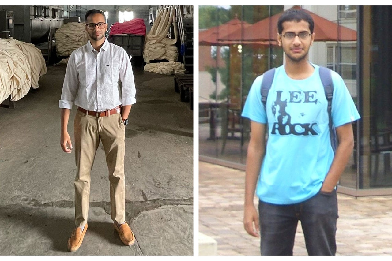 Alumnus Rohit Murthy serves as managing partner for his family business, PVRInternational in southern India. The 2012 grad also is pictured here during his time at the University.