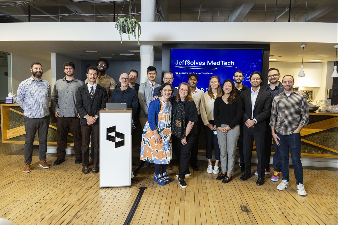 Group photo of JeffSolves participants