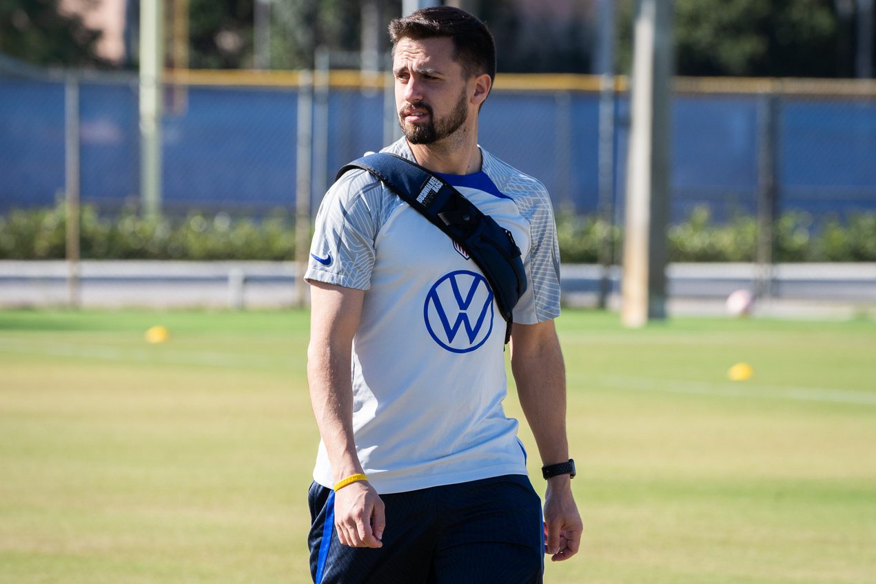 Tom Zabielski on the soccer field.