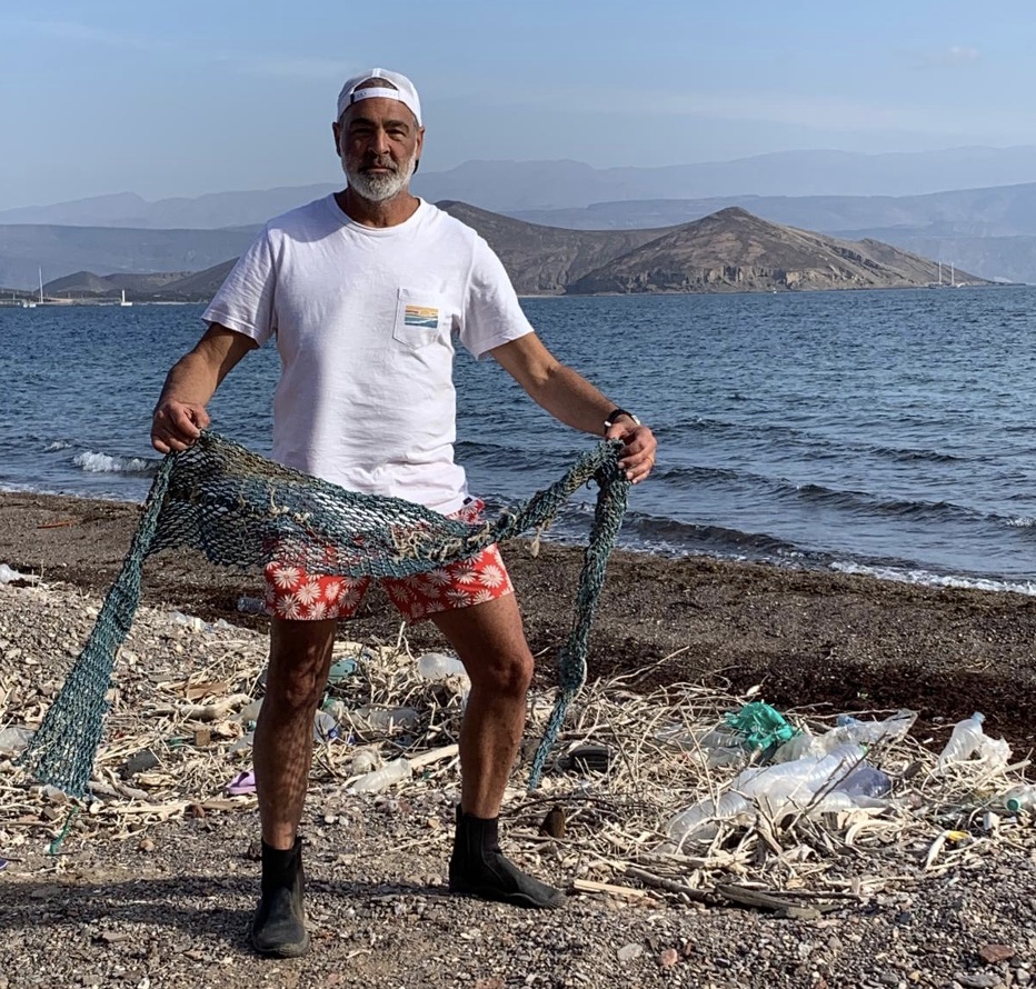 Dr. Jeffrey Ashley assesses the plastic pollution on the beaches of the Gulf of Tadjoura.