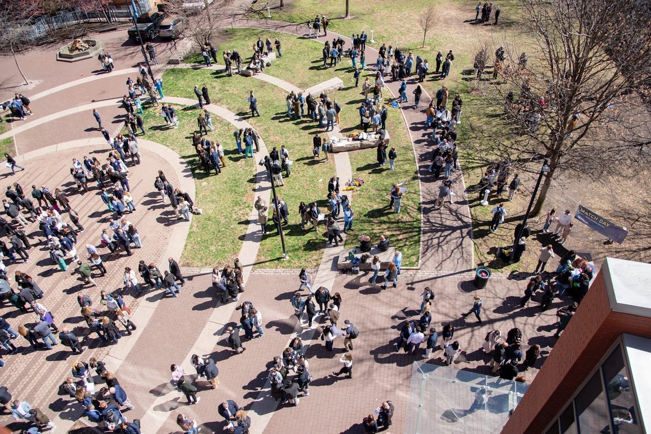 After the ceremony, students and their loved ones celebrated on Lubert Plaza.