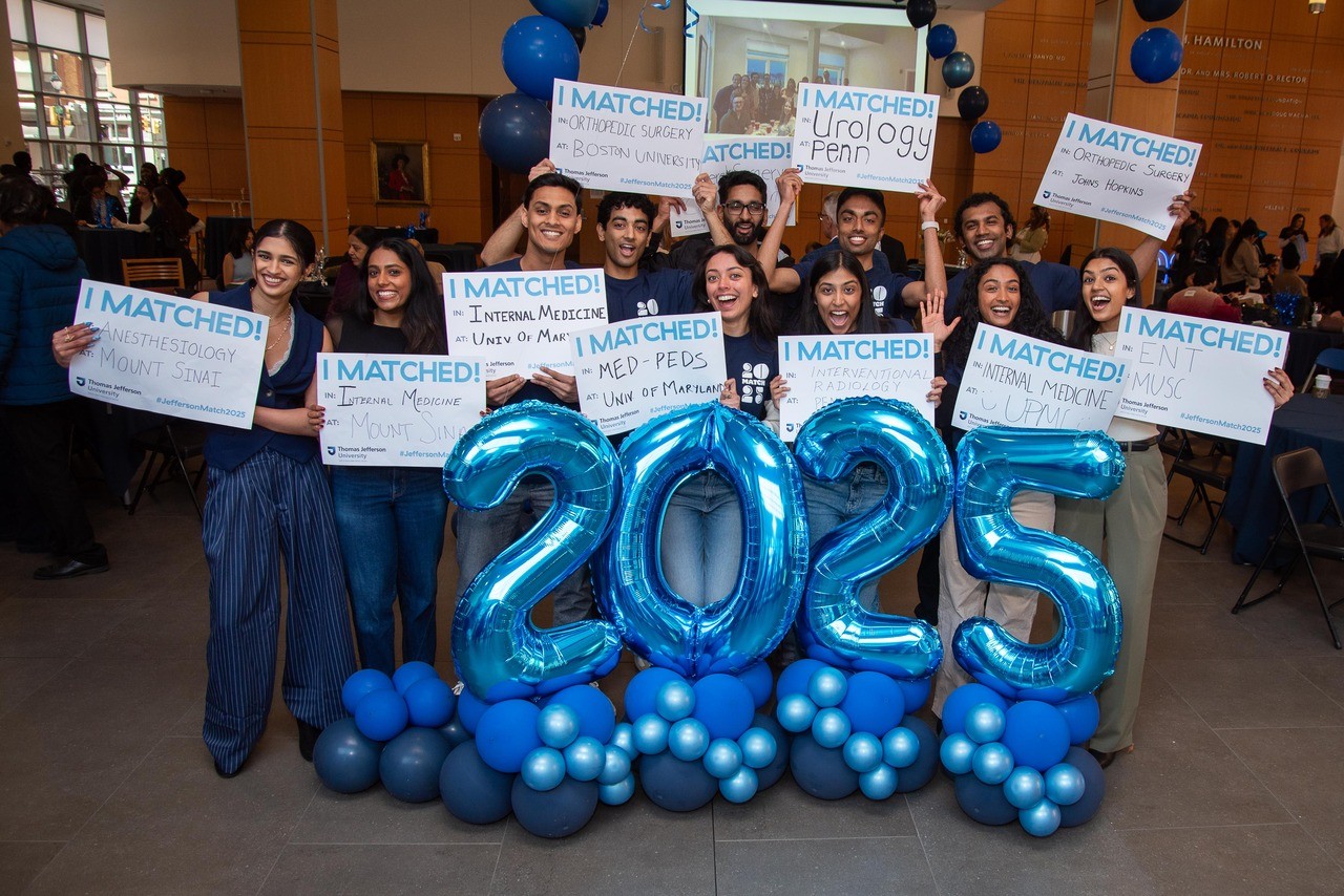 Of 269 Sidney Kimmel Medical College students, 256 participated in the National Resident Matching Program. The remaining 13 students didn’t take part in the NRMP because of a commitment to one of the Armed Services, the ophthalmology match, the urology match or deferment of residency.