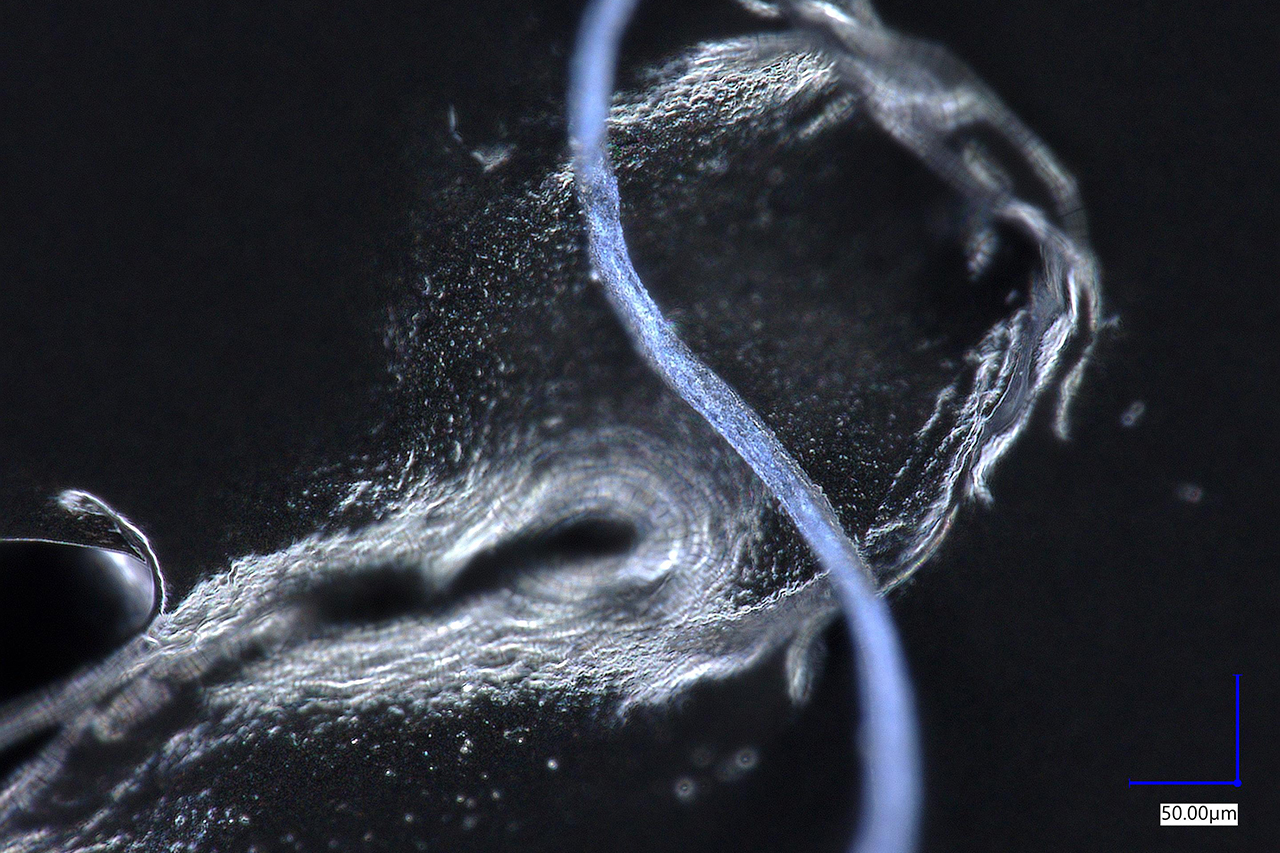 blue microfiber