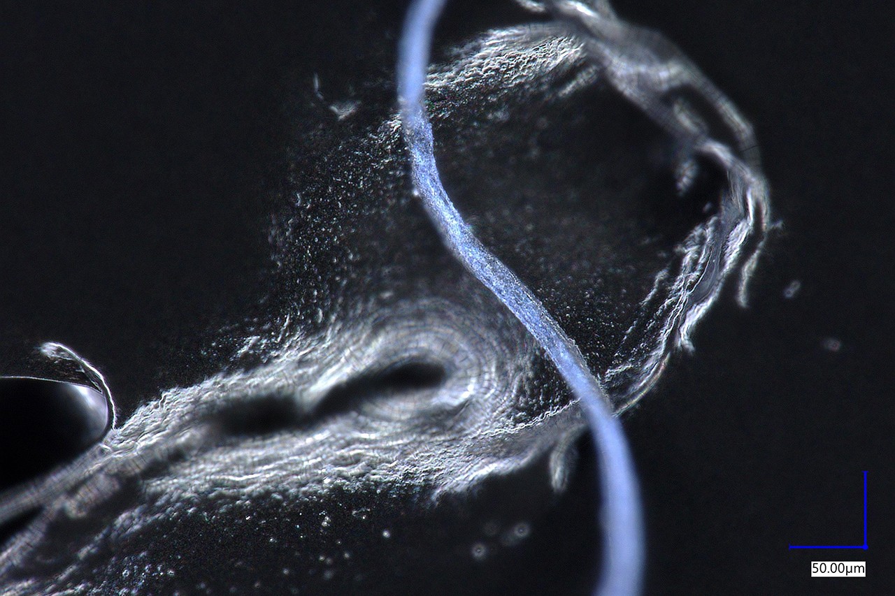 blue microfiber