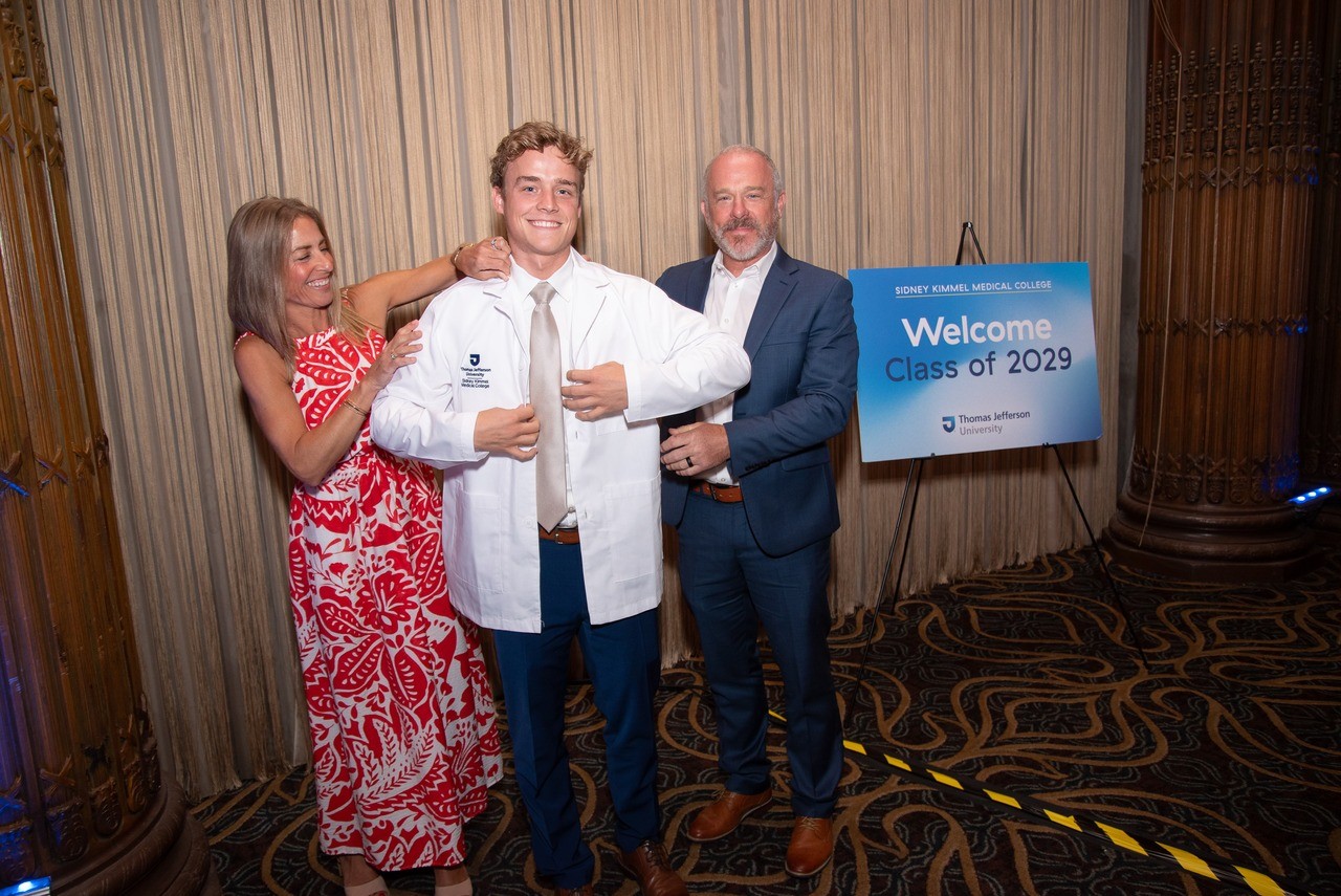 Before starting med school, Austin Ludwick attended Jefferson for pre-medical studies. “It’s everything I’ve ever dreamed for,” he says of reaching this moment.