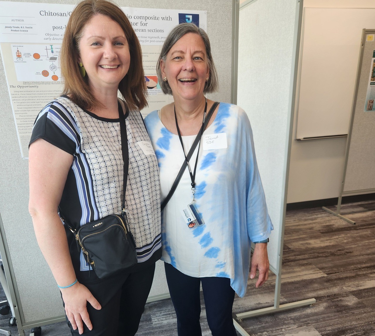 Having professors like Janet Brady (right) proved instrumental during Christina Rapa’s time at Jefferson—and beyond.