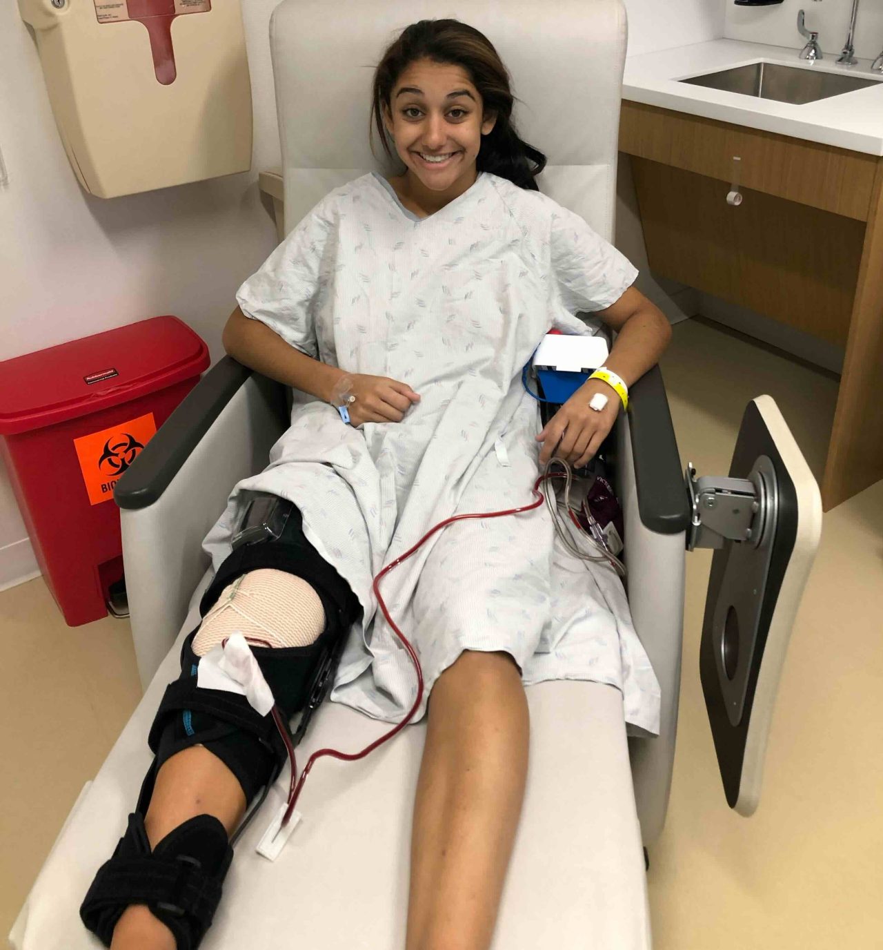 Kiley Hamou tore her ACL just months before college began.